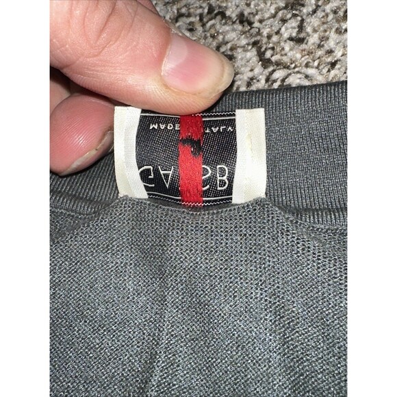 Gatsby Sweater Mens M Gray Silk Cotton Polo Shirt Style Short Sleeve Italian - Picture 5 of 11